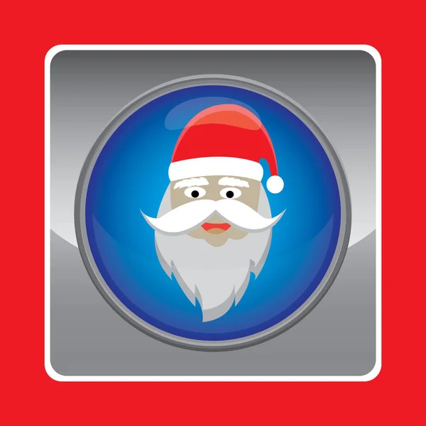 Santa Claus Vector Icono — Vector de stock