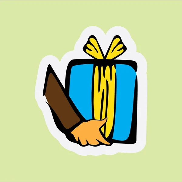 Gift Box Icon Vector Illustration Graphic Design — Stock Vector
