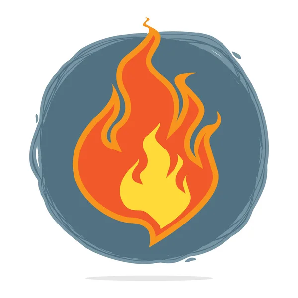 fire flame icon on white background
