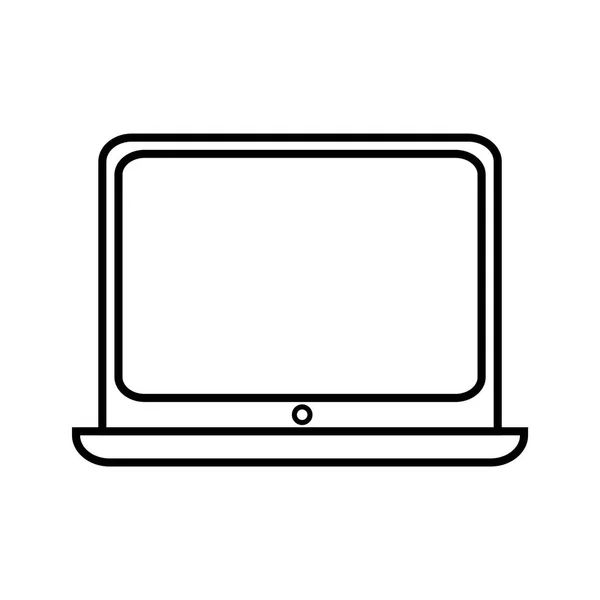 Laptop Számítógép Ikon Vektor Illusztráció Tervezés — Stock Vector