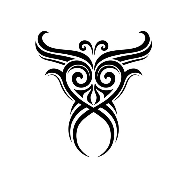 Arte Tatuaje Tribal Ilustración Vectorial — Vector de stock