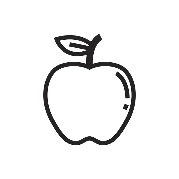 Apfel Symbol Vektor Illustration — Stockvektor