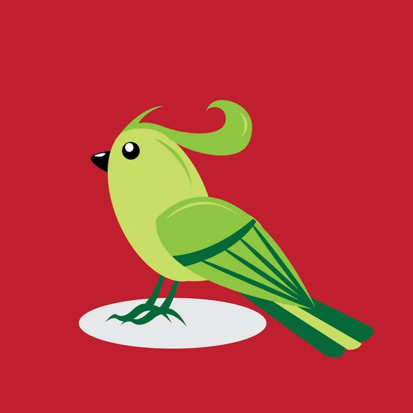 Kreativní Vektorová Ilustrace Ptáka — Stockový vektor