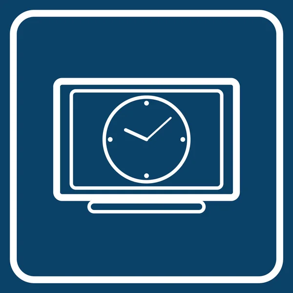Ikona Zegara Styl Projektowania Stron Internetowych — Wektor stockowy
