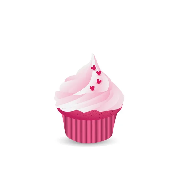 Ilustração Vetorial Cupcake — Vetor de Stock