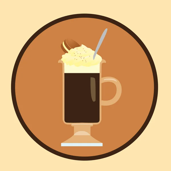 Kaffee Design Über Beige Hintergrund Vektor Illustration — Stockvektor