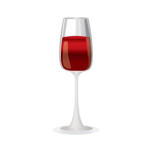 Wein Glas Vektor Illustration Symbol Element Hintergrund — Stockvektor