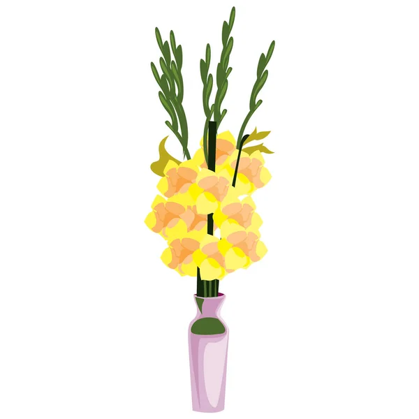 Bouquet Flowers Vector Illustration — Stock Vector