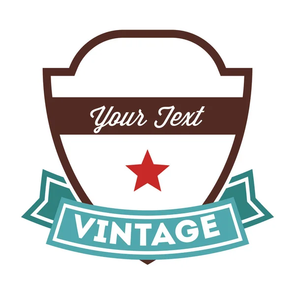 Vintage Label Design Vektorillustration Eps10 Grafik — Stockvektor