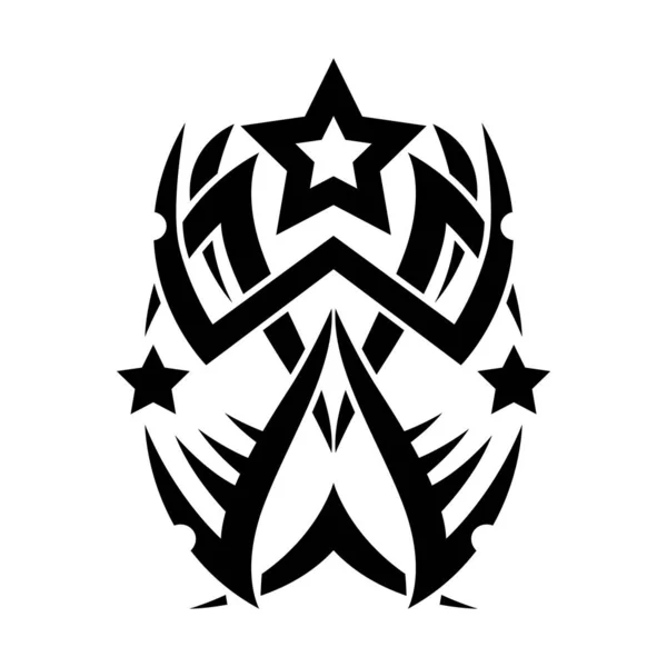 Modèle Conception Logo Étoile Noire Vectorielle — Image vectorielle