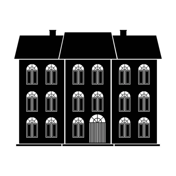 Modello Casa Illustrazione Vettoriale — Vettoriale Stock