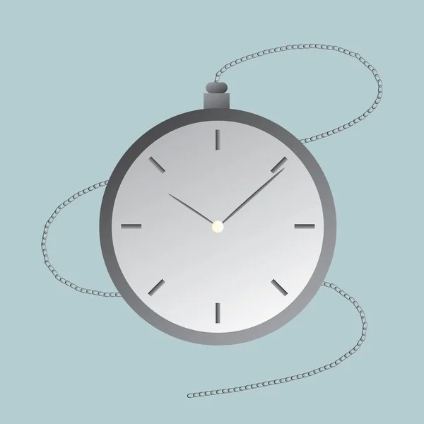 Reloj Vectorial Ilustración Diseño Plano Eps — Vector de stock