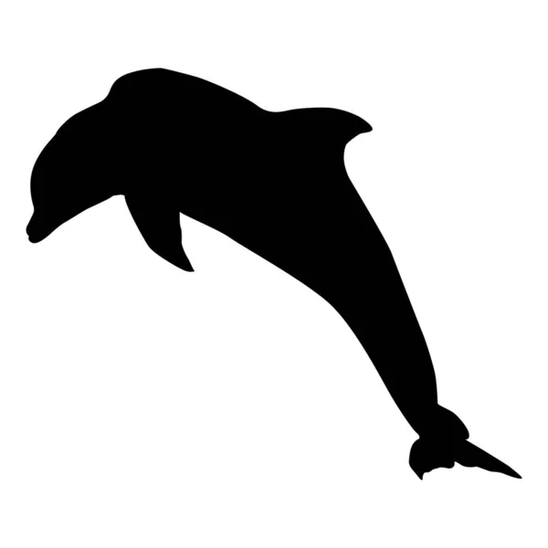 Ilustración Vectorial Con Tiburón Medio — Vector de stock