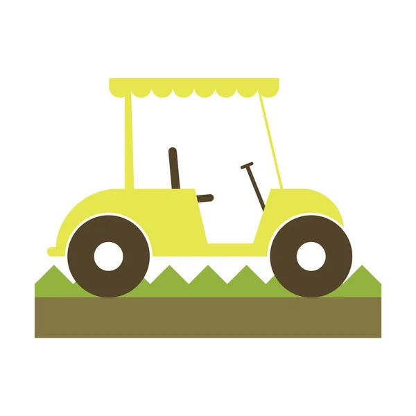 Golf Cart Isolated Icon Vector Illustration Design — Stock Vector