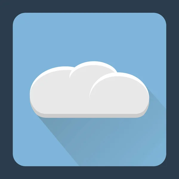Vector Illustration Cloud Icon — Stock Vector