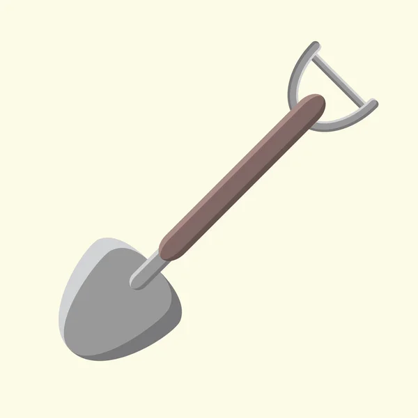 Shovel Rake Icon Vector Illustration — Stock Vector