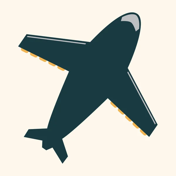 Flugzeug Symbol Vektor Illustration — Stockvektor