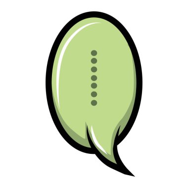 konuşma balonu simgesi, vektör illüstrasyonu