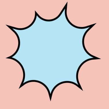 Kırmızı arkaplanda yarım ton noktalı çizgi roman balonu