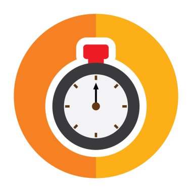 Stopwatch Düz Vektör Simgesi