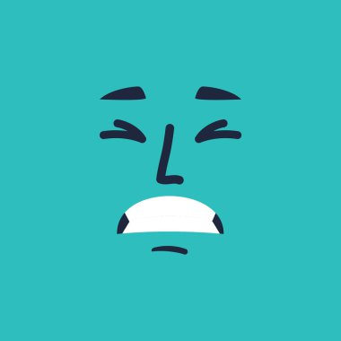 Yüzün yaratıcı vektör illüstrasyonu