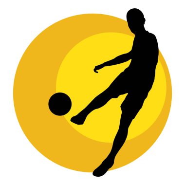 Bir voleybol oyuncusunun vektör illüstrasyonu