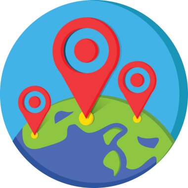 Vektör illüstrasyonu, simge ögesi arkaplanı