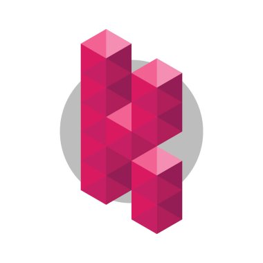 Soyut geometrik şekil. vektör illüstrasyonu