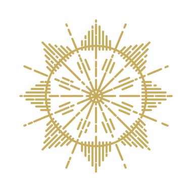 Soyut geometrik süslemenin vektör çizimi