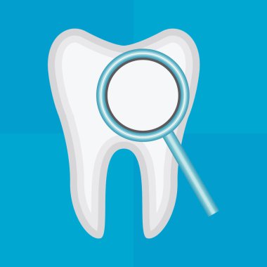 Diş düzlüğü simgesi, vektör illüstrasyonu