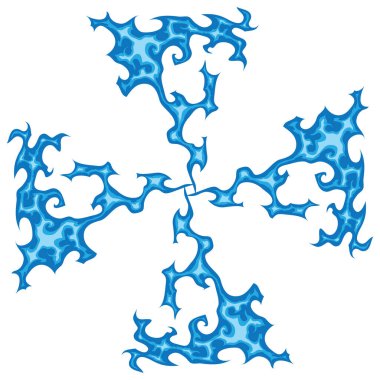 Beyaz bulutlu soyut mavi arkaplan