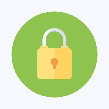 ikon vektör illüstrasyonunu kilitle