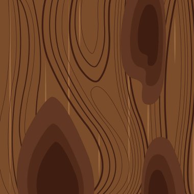 Kahverengi ahşap dokusunun doğal desenli vektör çizimi