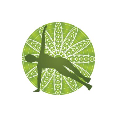 Çiçek tasarım elementinin vektör çizimi