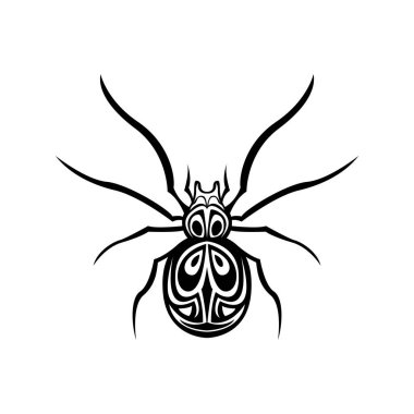 Örümcek ağı ikon vektör çizimi tasarımı