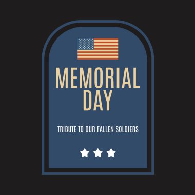 Anma Günü konsepti, vektör illüstrasyonlu biçimlendirilmiş pankart