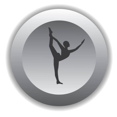 Yoga yapan kız renk vektörü çizimi yapıyor