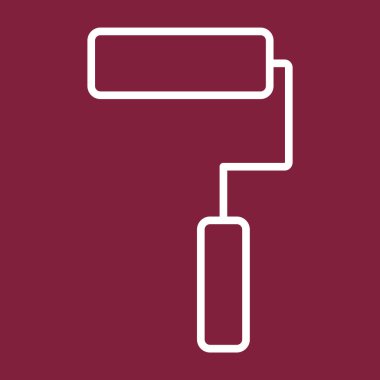 Boya silindiri ikonu. vektör illüstrasyonu