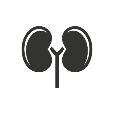 İnsan kalbi ikonu. Vektör illüstrasyonu