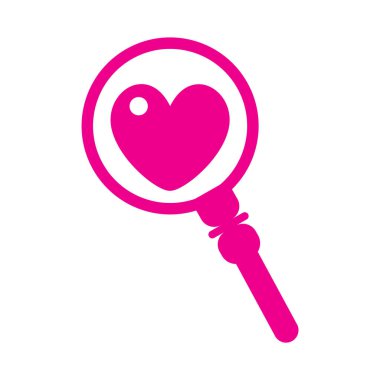 Kalp ikonu vektör illüstrasyonu