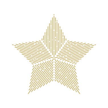 altın yıldız vektör simgesi