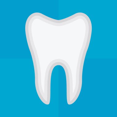 Diş düzlüğü simgesi, vektör illüstrasyonu