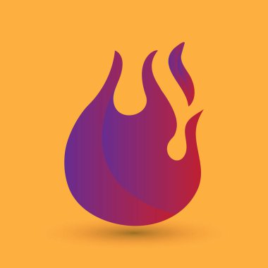 ateş alev ikonu vektör illüstrasyonuName