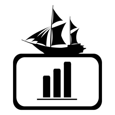 Basit grafik simgesi vektör illüstrasyonu