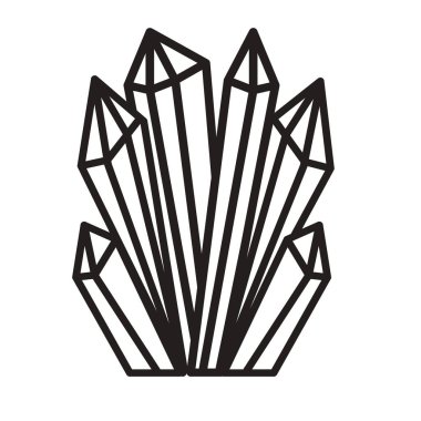 Basit çizgi simgesinin vektör illüstrasyonu