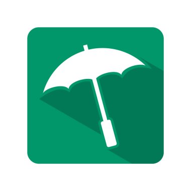 Şemsiye simgesi, vektör illüstrasyonu. düz tasarım biçimi