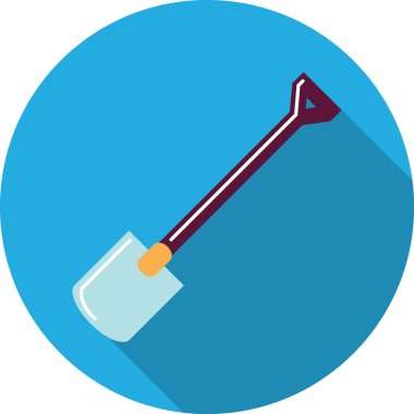 Bir kürek simgesinin vektör çizimi