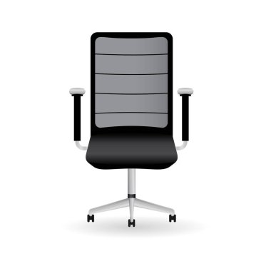 Ofis sandalyesi beyaz üzerine izole