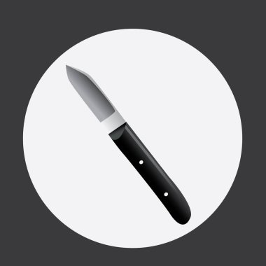 Mutfak bıçağı ikonu. düz dizayn biçimi 10