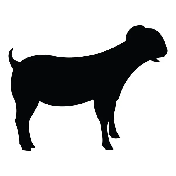 Silhouette Chien Isolée Sur Fond Blanc — Image vectorielle